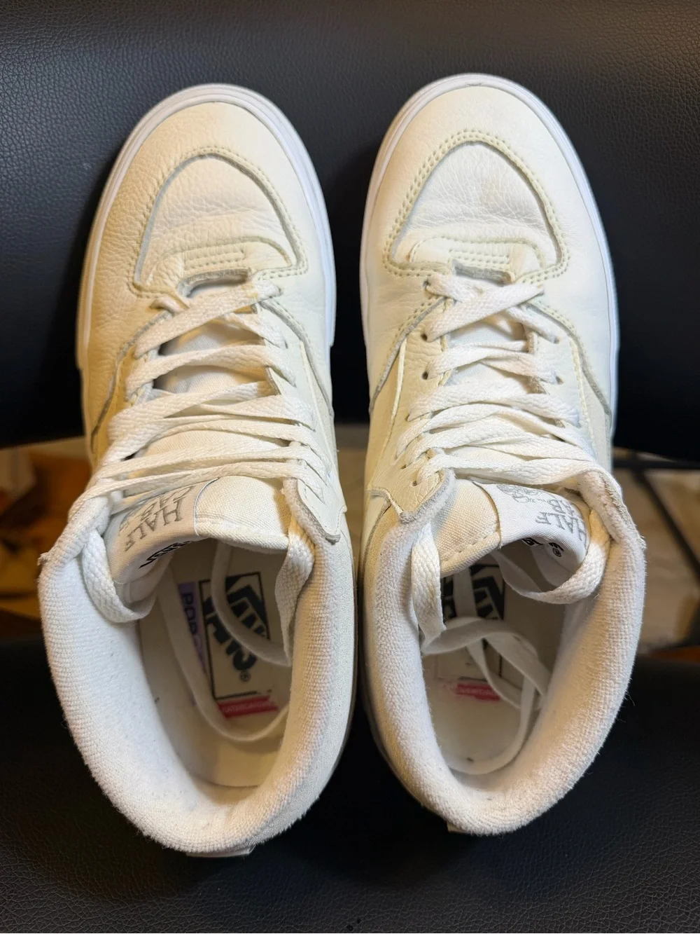 Vans Skate Half Cab 'Daz - White' mid-top skateboarding sneakers